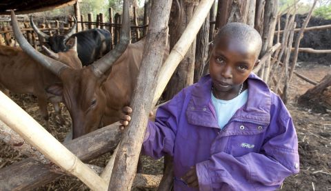 In Burundi, 11-year old Emelyne lives in Mubavu village and goes to Karusi Primary School, thanks to funding from the ActionAid Lottery