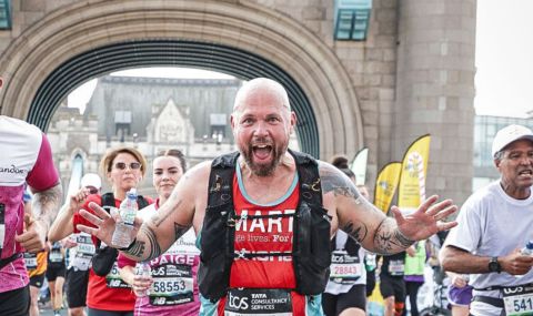Super supporter Martin raised over £5K for ActionAid at this year’s TCS London Marathon