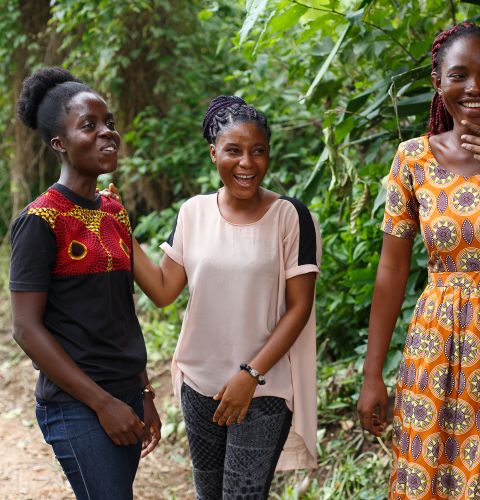 Young grassroots campaigners in Volta, Ghana