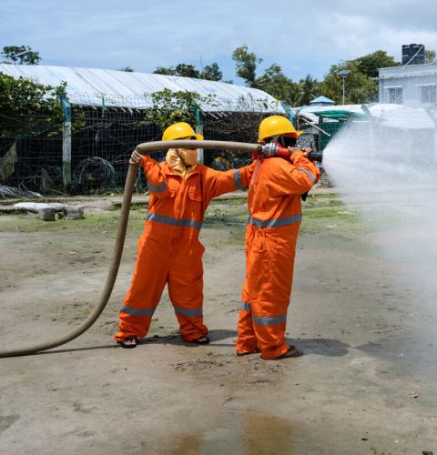 Rama is an ActionAid site management volunteer at Cox’s Bazar. She is training to keep the settlement safe by improving their response to disasters like fires, cyclones and flooding.