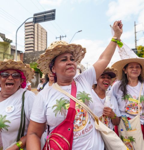 Women protesting at a march